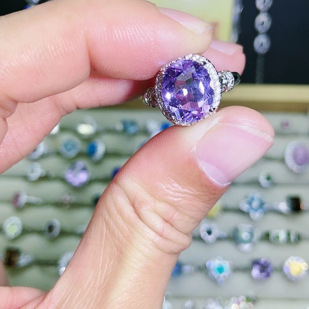 【闪购商品】未镶嵌戒指紫晶