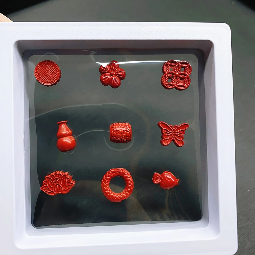 含辰砂工艺品天然辰砂 朱砂小配件 高含量随机多样性发一