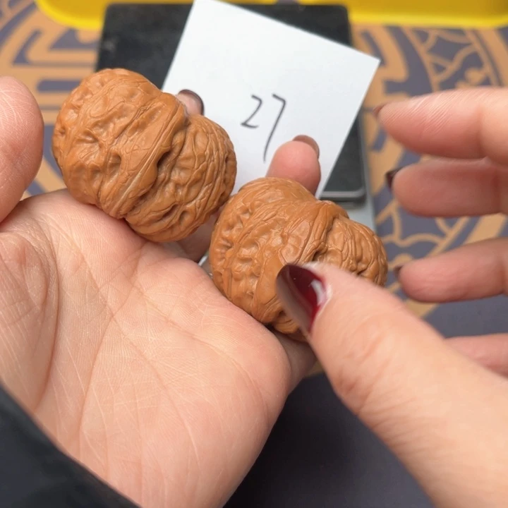 文玩核桃把件41平谷元宝