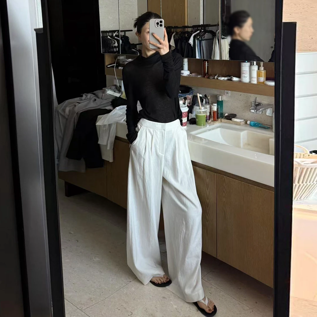 ROMI STUDIO 美丽诺绵羊毛莱赛尔轻薄柔软长袖针织衫 RWCRSG2722