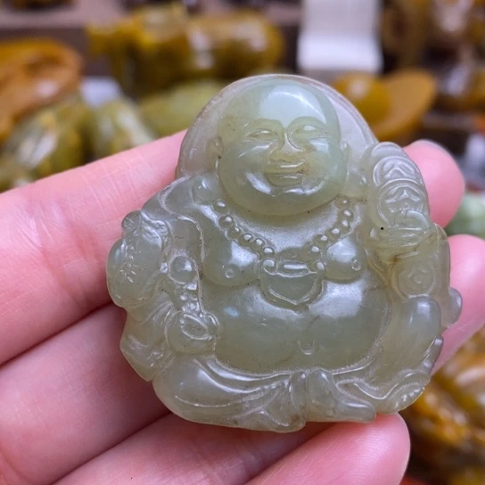 蛇纹石玉未镶嵌颈饰126