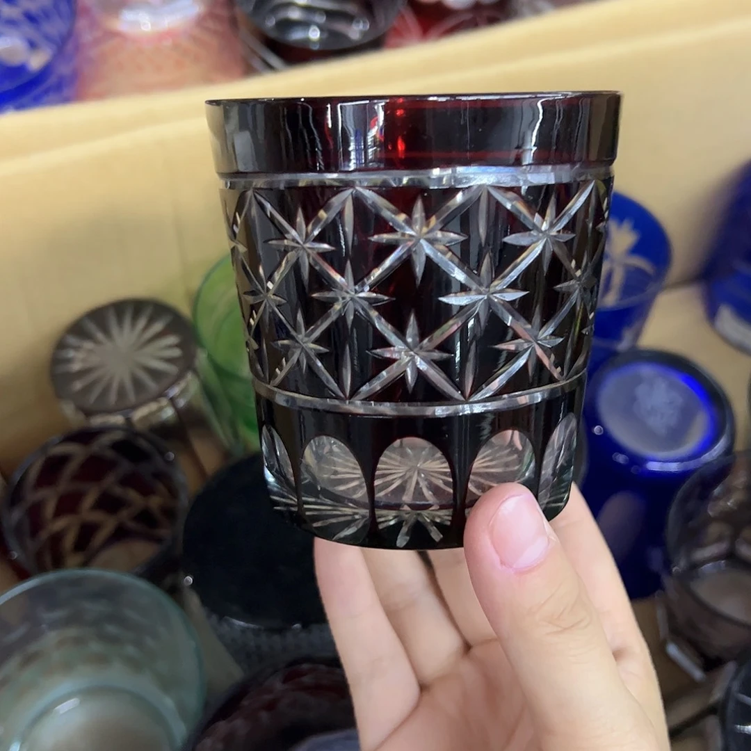 水晶玻璃平底款微瑕一个