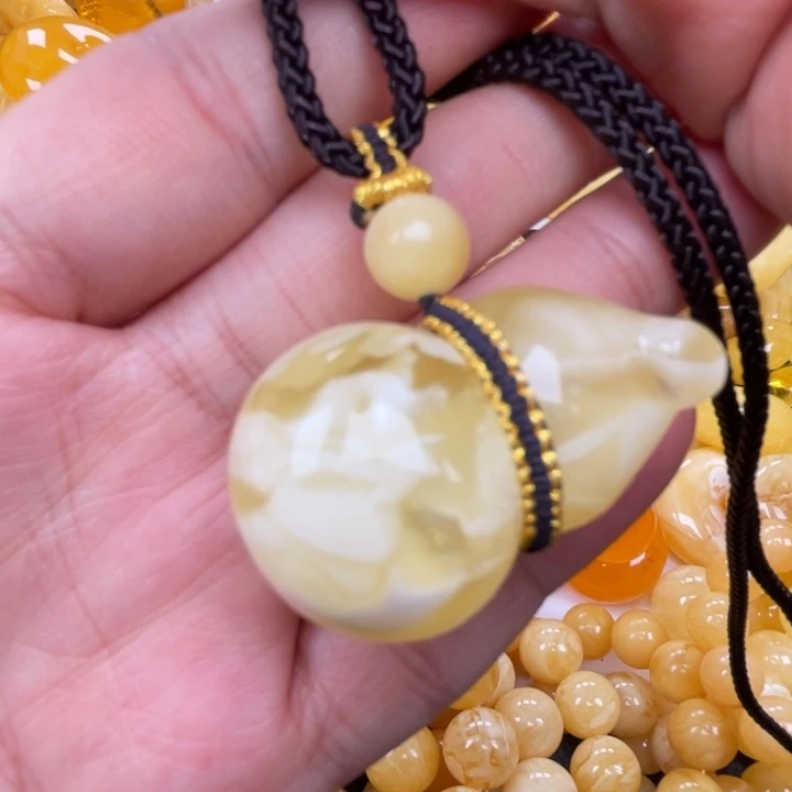 裸石蜜蜡未镶嵌蜜蜡葫芦