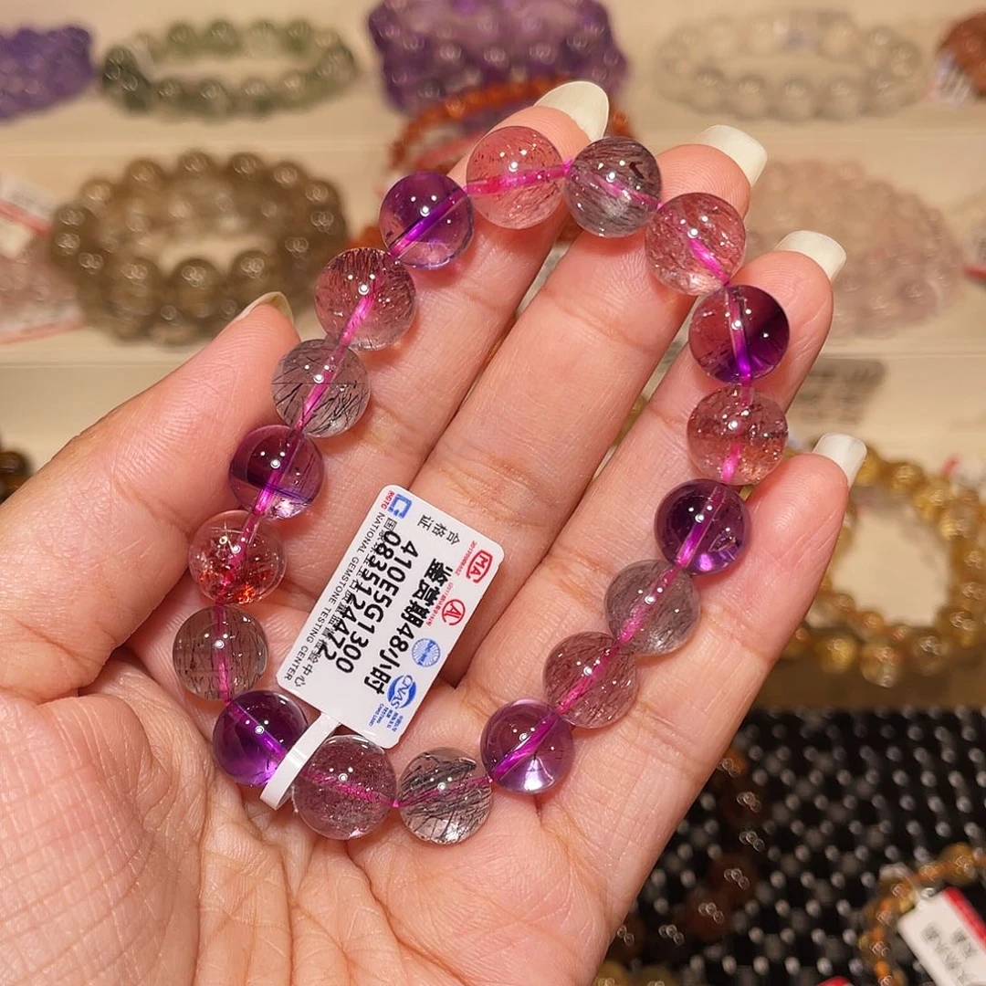 水晶手串未镶嵌超七10m