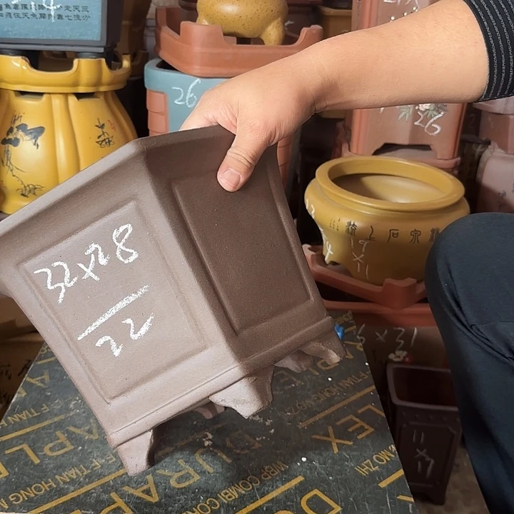 紫砂花盆盆景盆盆景