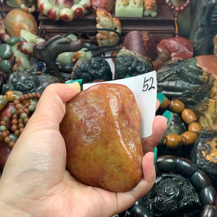 岫岩河磨玉（透闪石质玉）把件未镶嵌