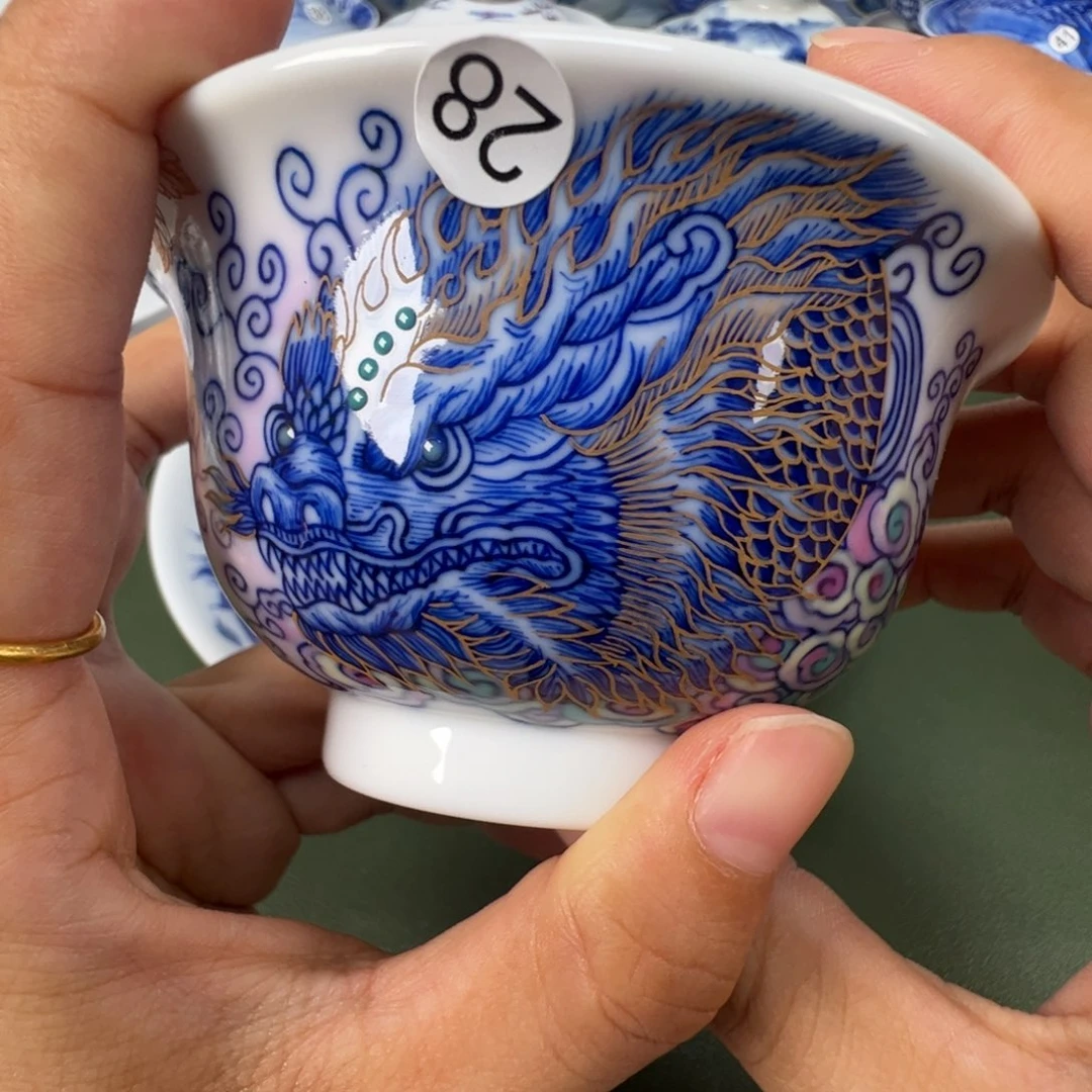 景德镇纯手工纯手绘茶具木木28