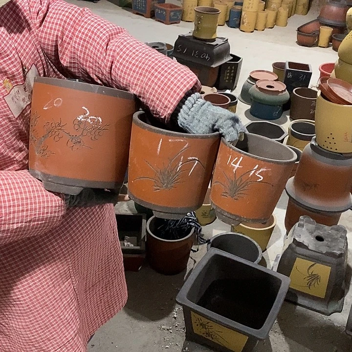 紫砂花盆紫砂花盆