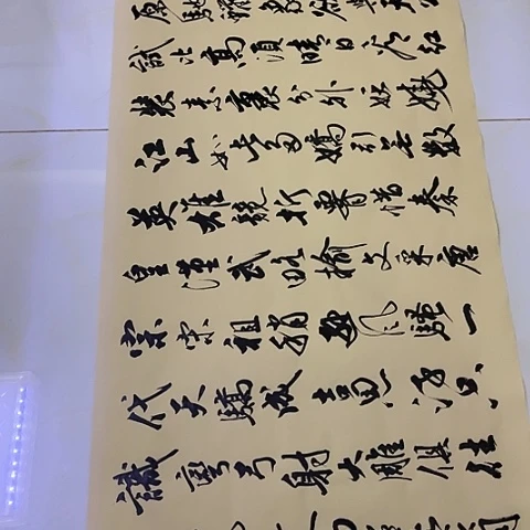 空***相沁园春雪行书六尺作品