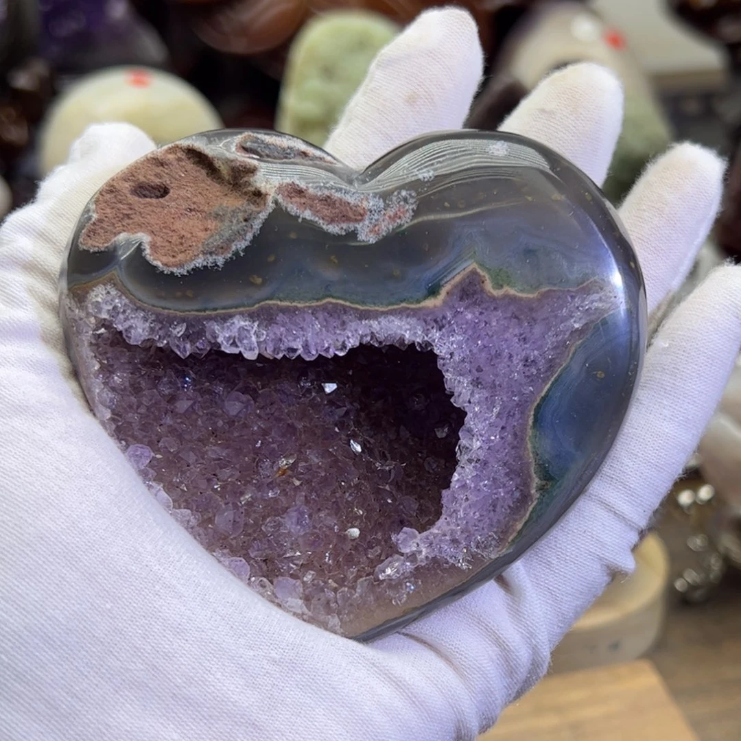 未镶嵌珠宝半成品水晶爱心56