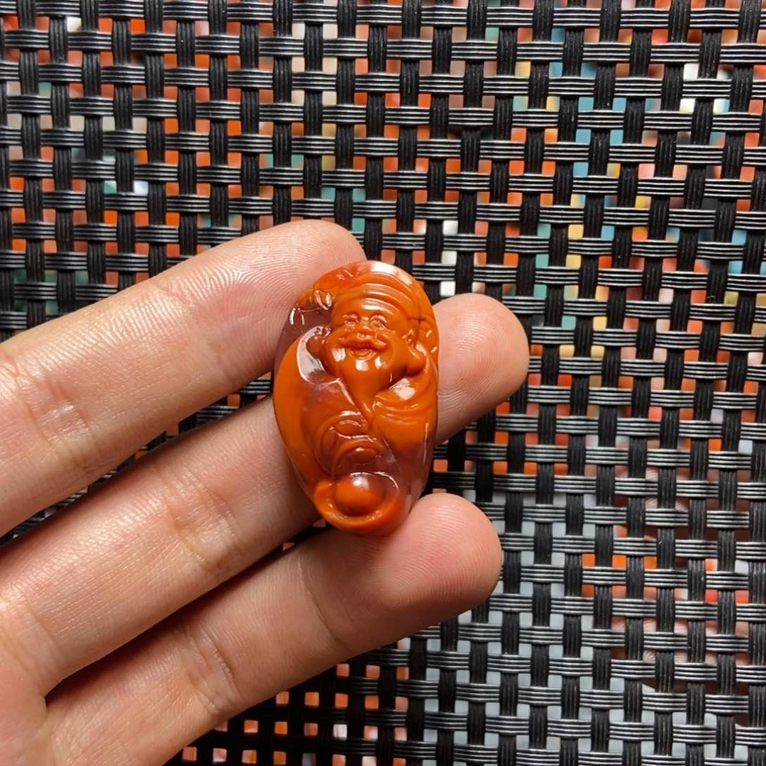 南红玛瑙未镶嵌吊坠(不含链)幸**?