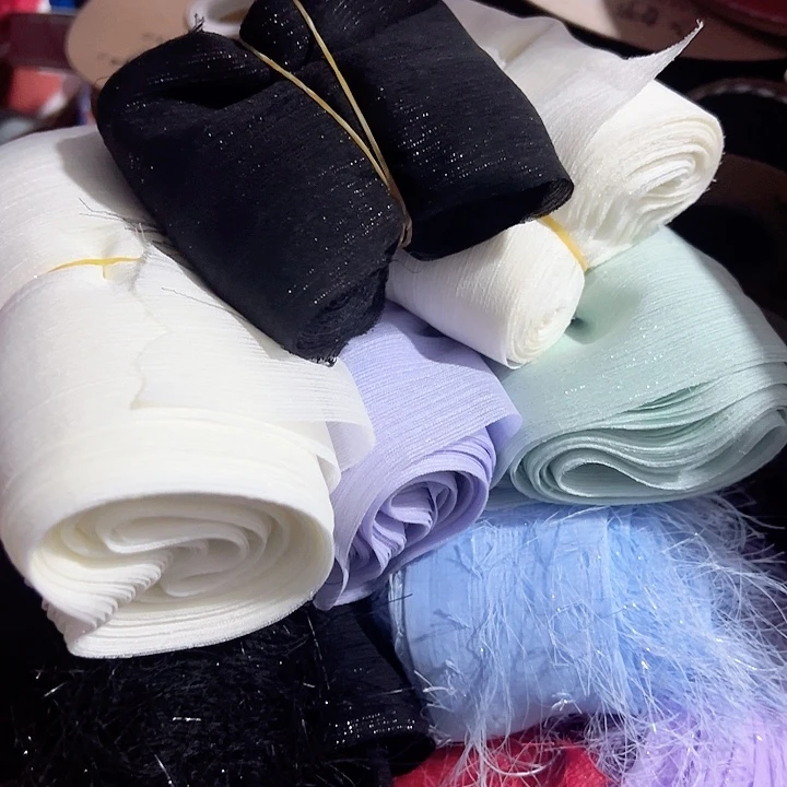 燕***饰8的银丝雪纺黑色10码材料