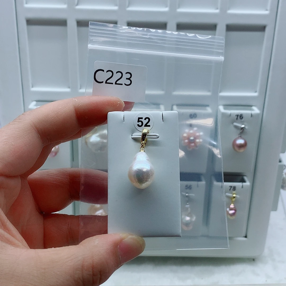 吊坠(不含链)淡水珍珠合金