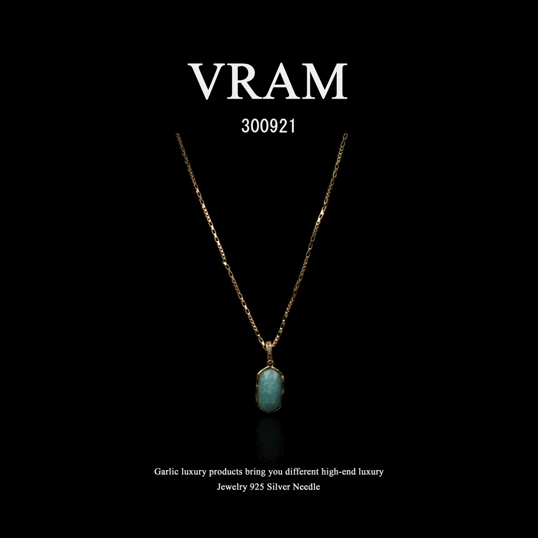 镀K金  VRAM项链~300921 （45+5cm）