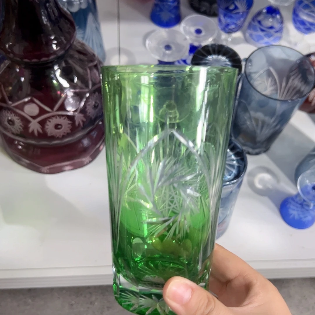 水晶玻璃平底款微瑕一个