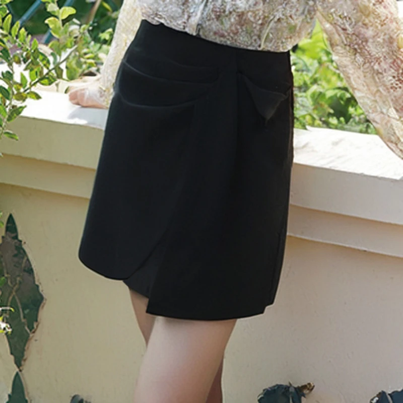 37871【依系列】黑色A字西装短裙2J131091D