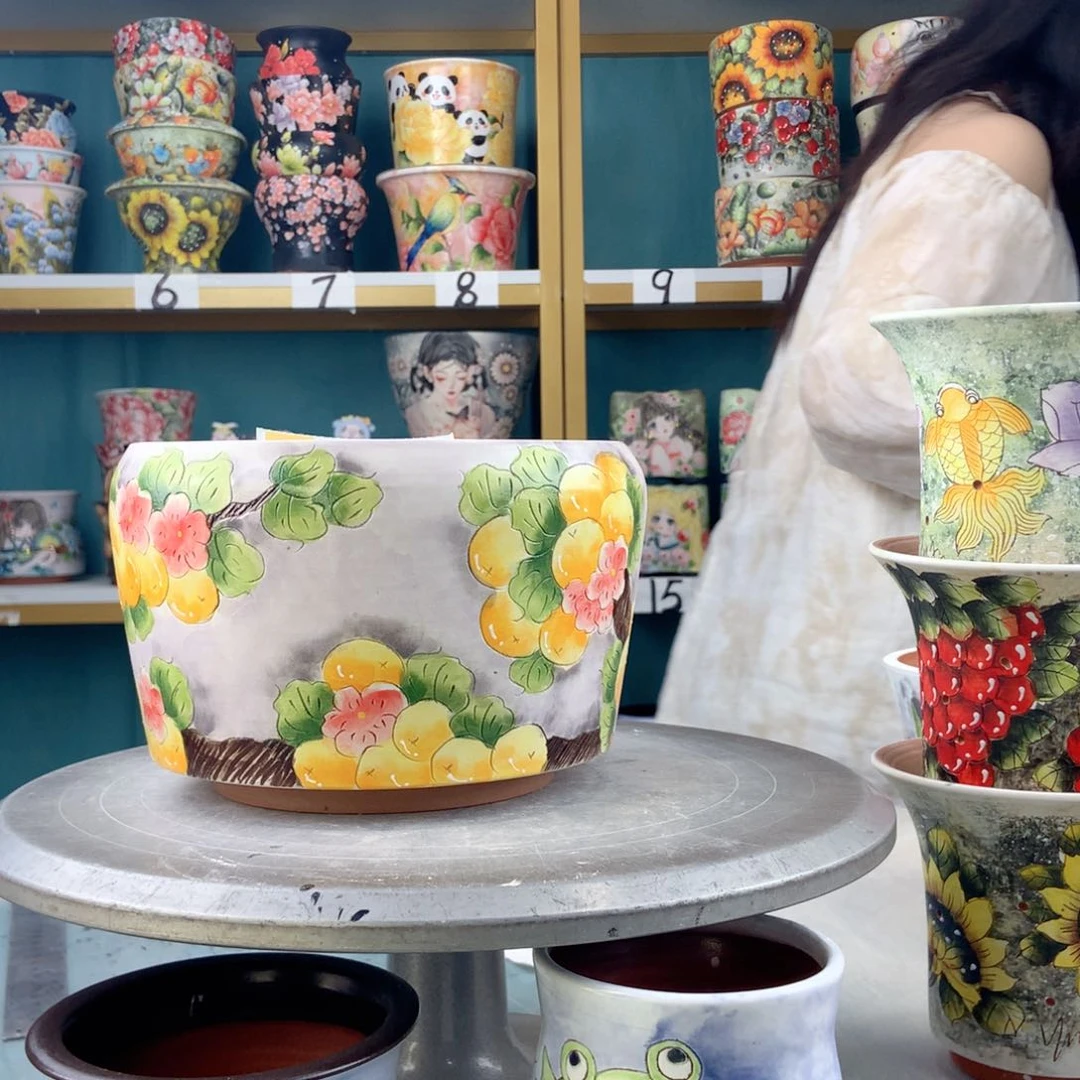 罐景德镇手工瑕疵659