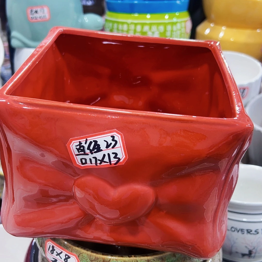 外贸尾单陶瓷花盆凑单10米包邮