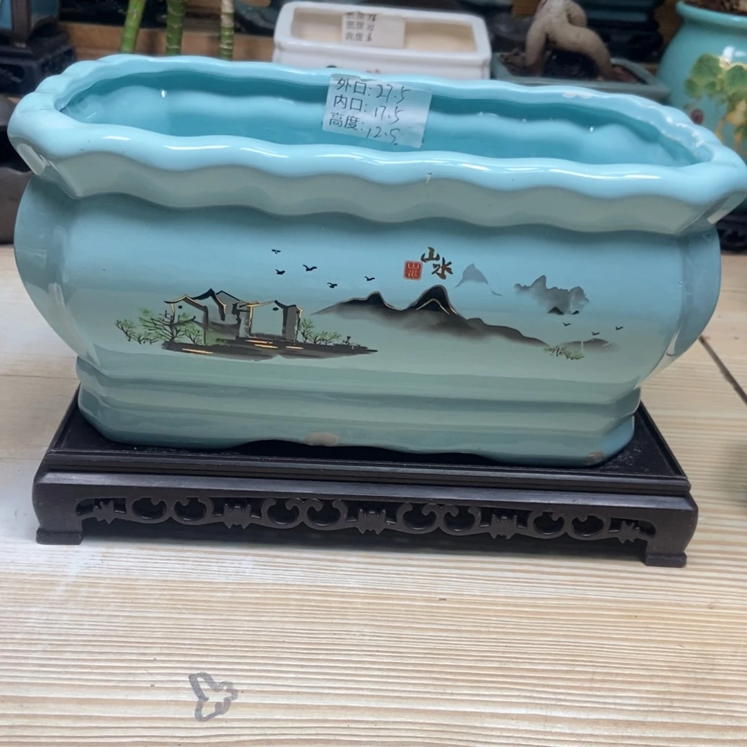 瓷片陶瓷花盆陶瓷艺术