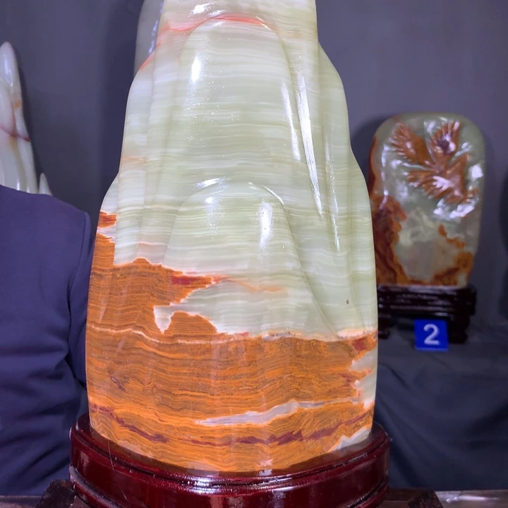 石材天然原石摆件