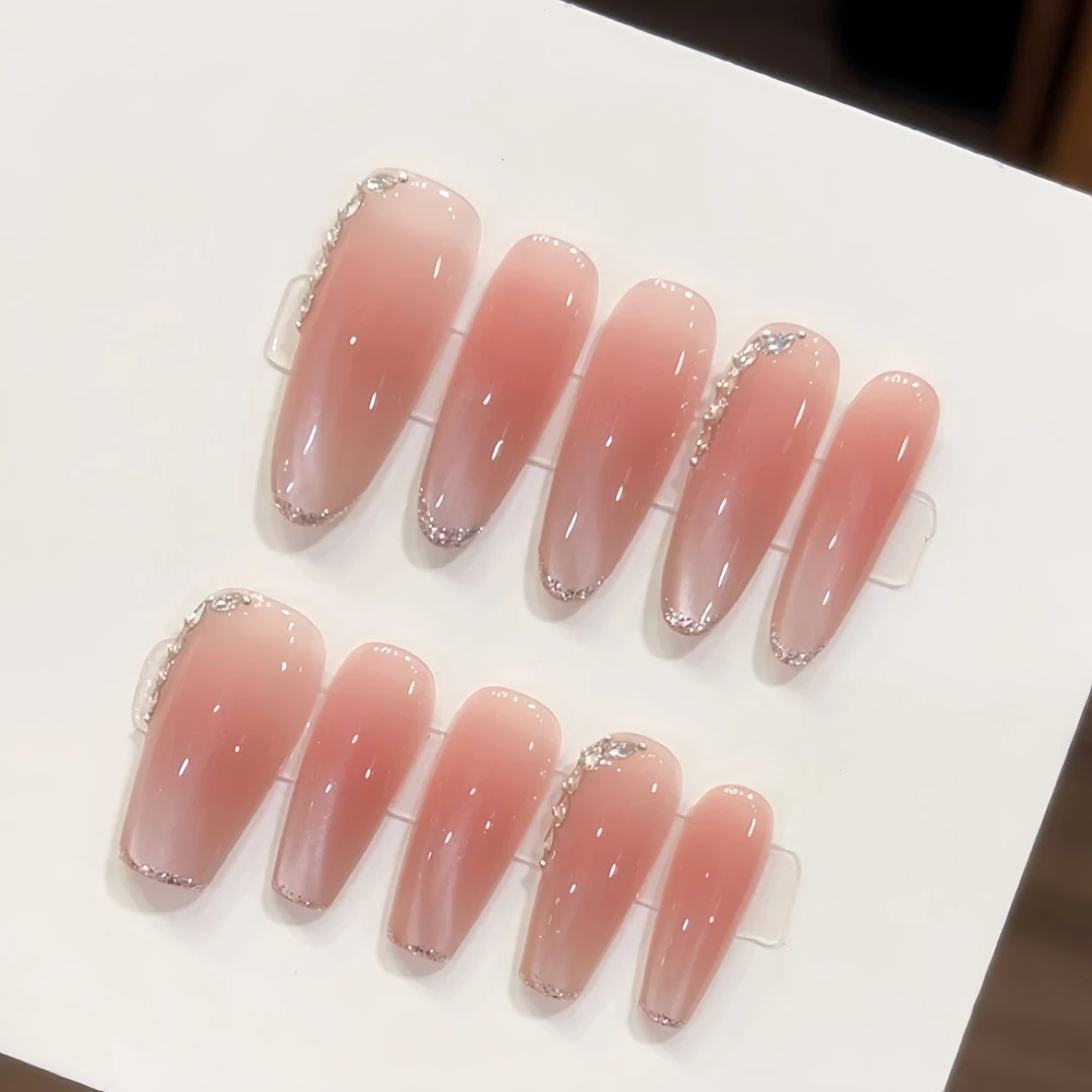 【无字情书】春夏季蝴蝶猫眼温柔款原创设计纯手工穿戴甲纯欲