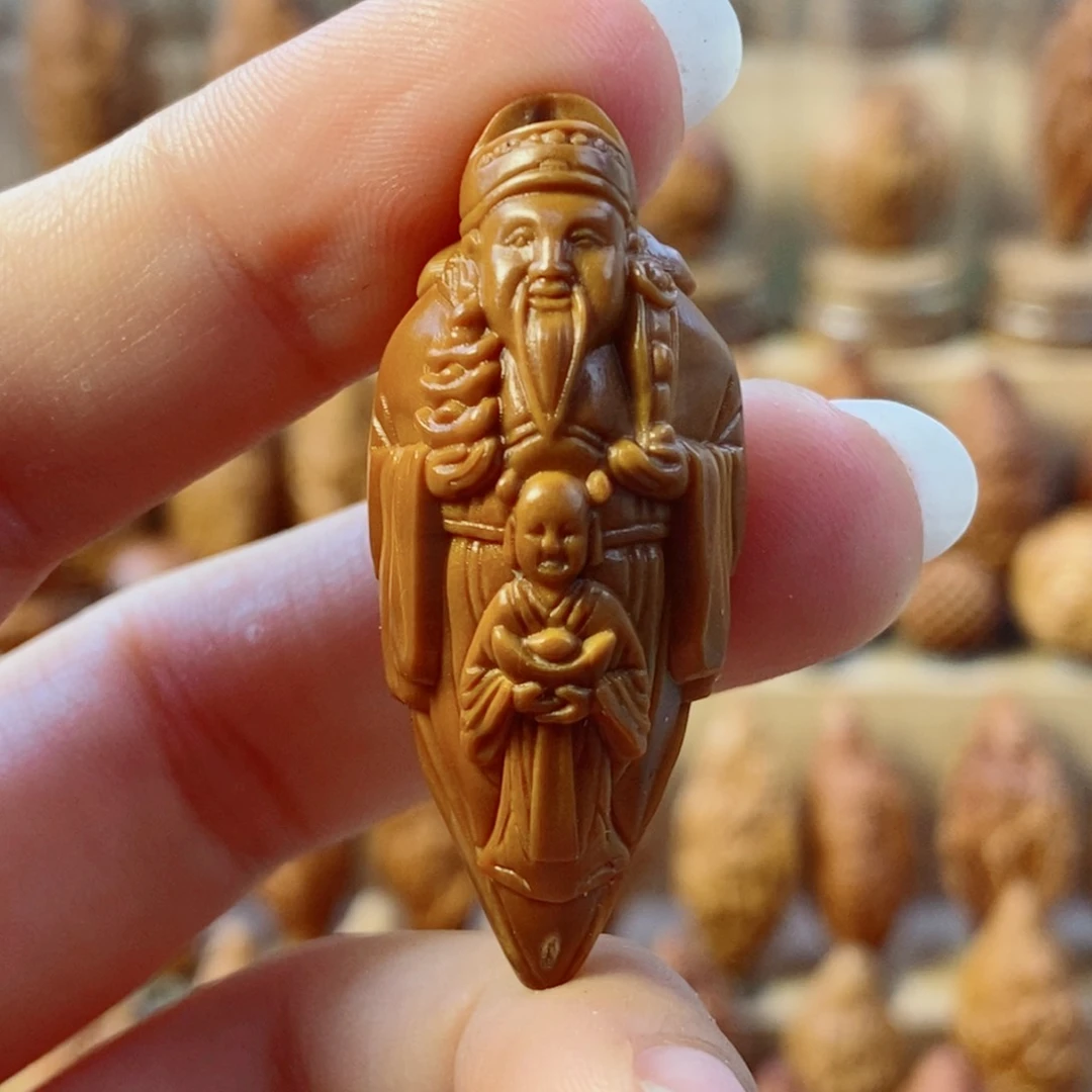 橄榄核手串/手链老苏工财神