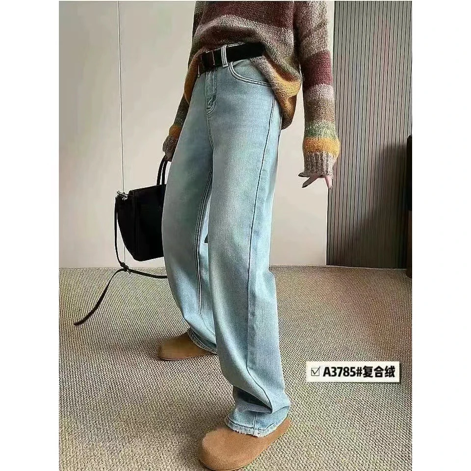 加绒牛仔裤,冬季百搭超洋气