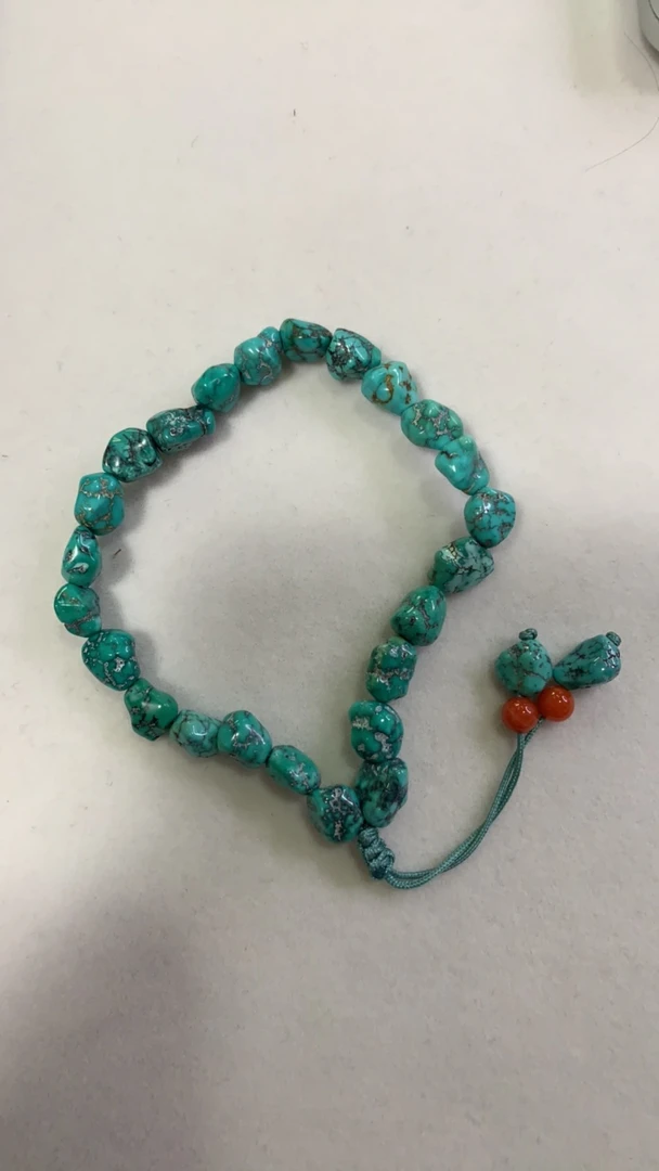 天然原矿绿松石单圈