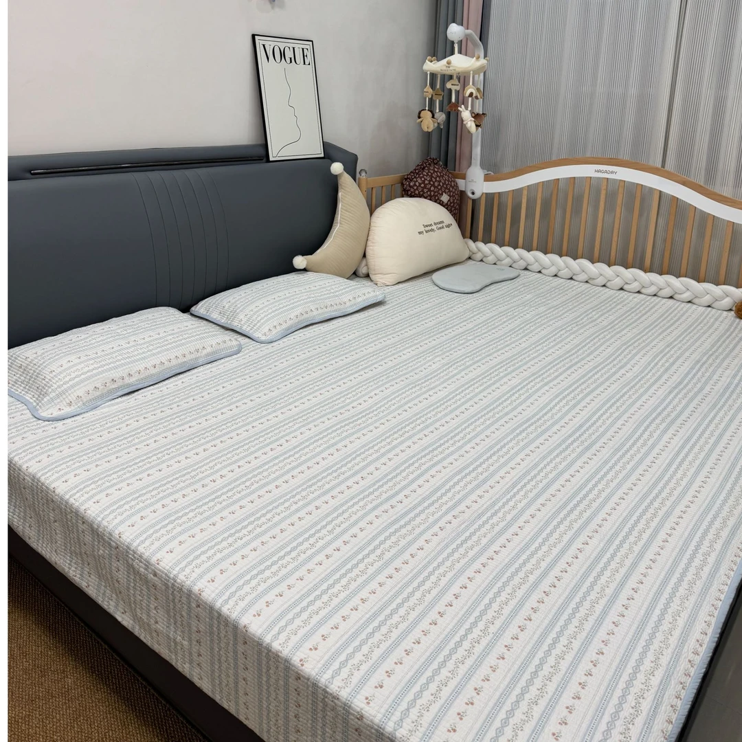 6.18专场棉之语塌塌米拼接床加大3米床盖高温砂洗全棉绗缝