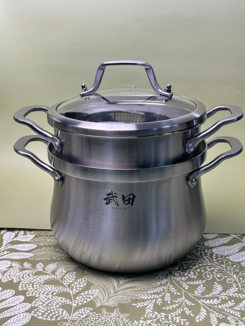 【一起淘儿】D61#武田藤 三层顿蒸锅20CM 手工锻造 结实耐用 好