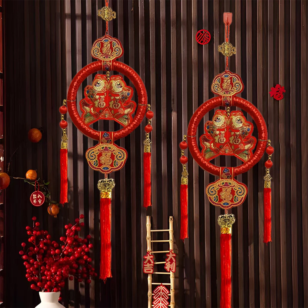 【新款年年有余】2025蛇年爆款室内灯笼挂件乔迁喜庆中国结