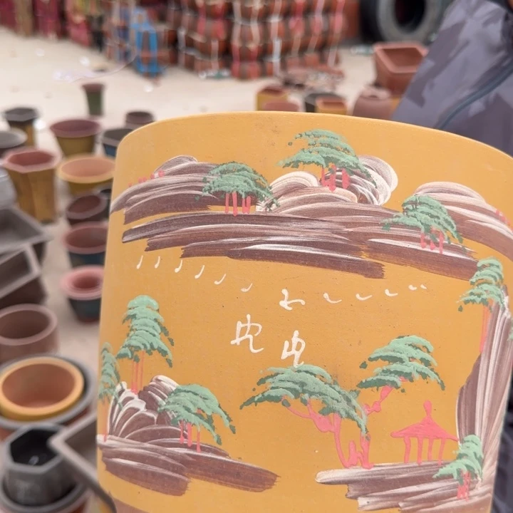 紫砂花盆口径20.17口径