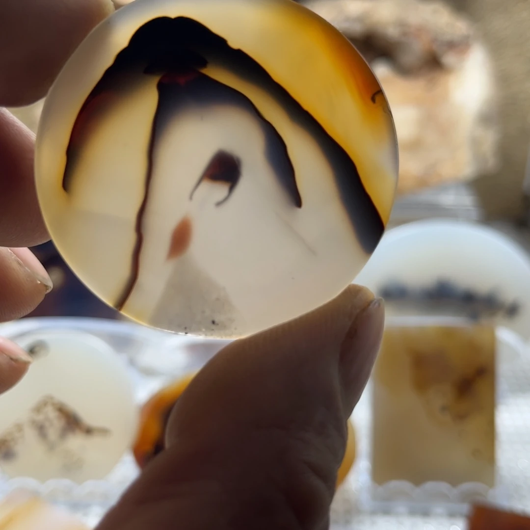 玛瑙/玉髓未镶嵌吊坠(不含链)