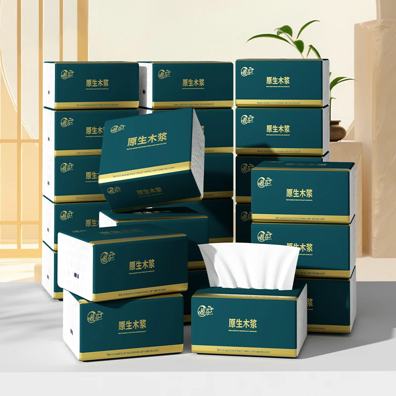 【2.01发四包】福利品纸巾面巾纸抽纸亲肤餐巾纸擦手纸面巾原木面巾