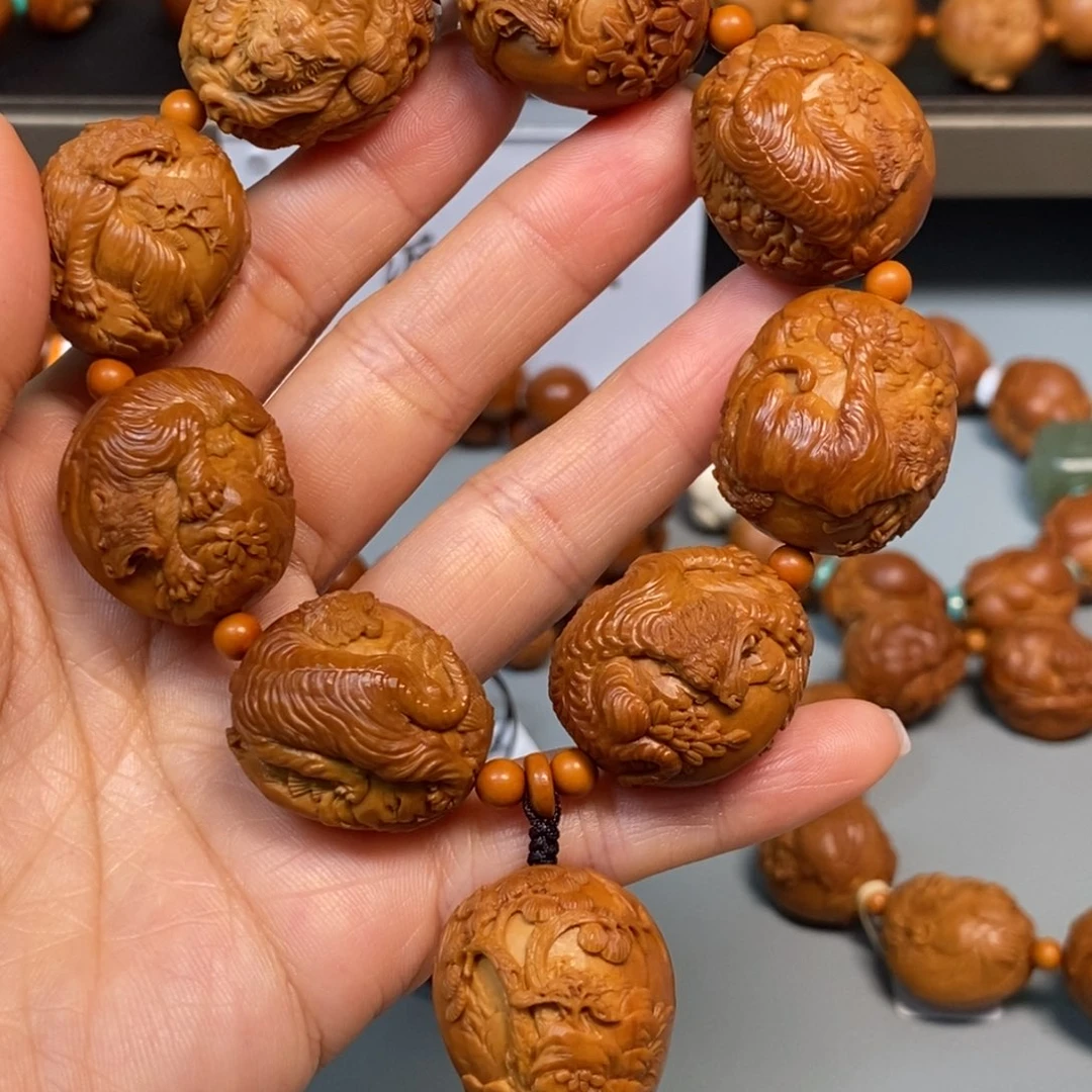 橄榄核手串/手链虎啸山林