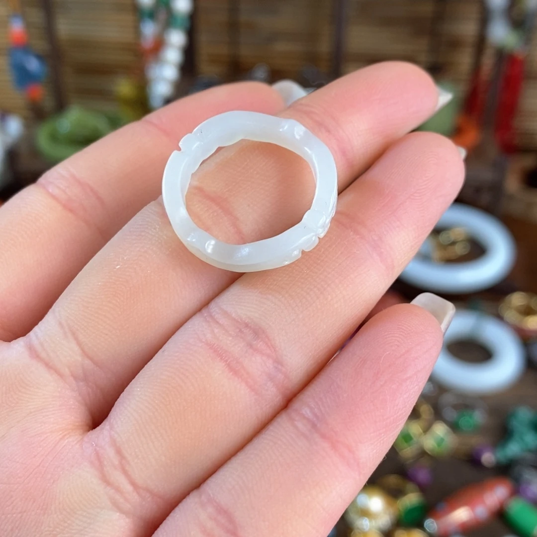 和田玉未镶嵌戒指漂亮漂亮漂亮漂亮漂亮漂亮