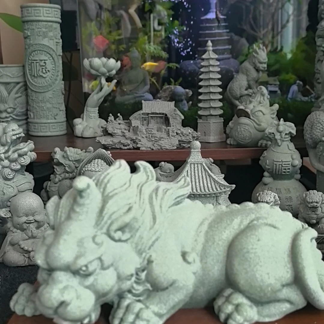 石材青砂石工艺品摆件