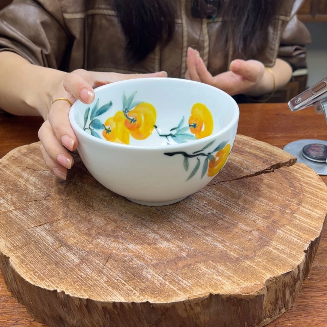 瓷片景德镇陶瓷手工手绘制作