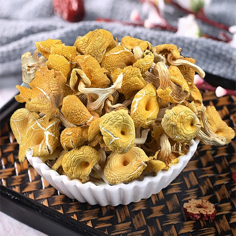 鸡油菌干货云南特产蘑菇干黄丝菌新鲜营养美味煲汤香菇菌磨菇