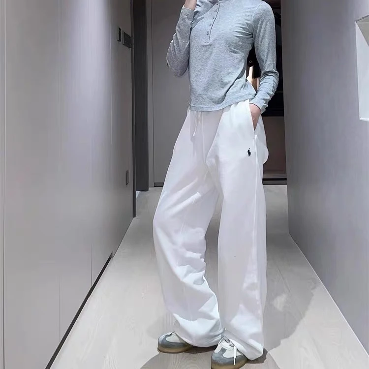 《头头女装》小马慵懒阔腿女装运动卫裤#13101