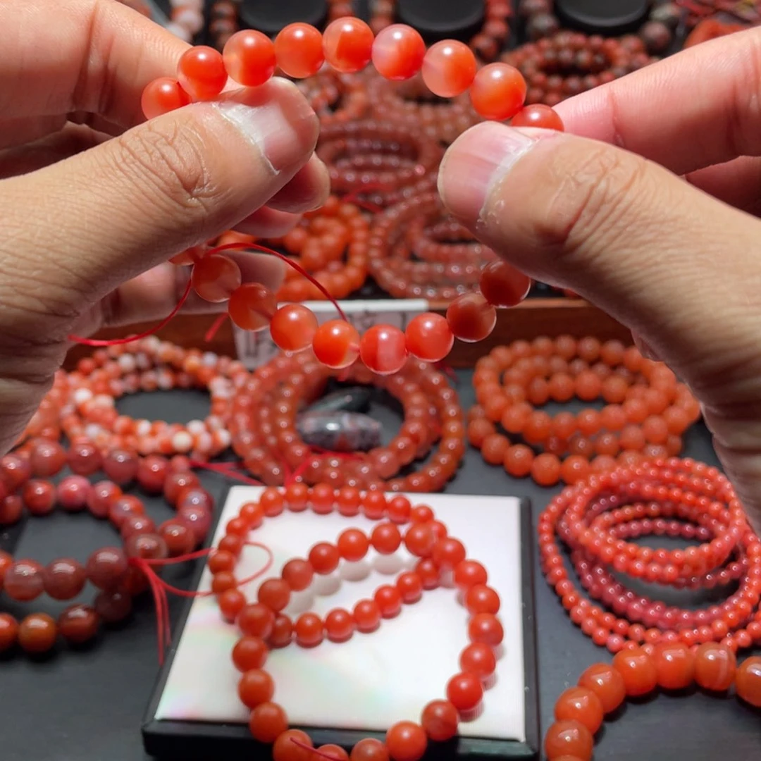 南红玛瑙手链未镶嵌牛*王