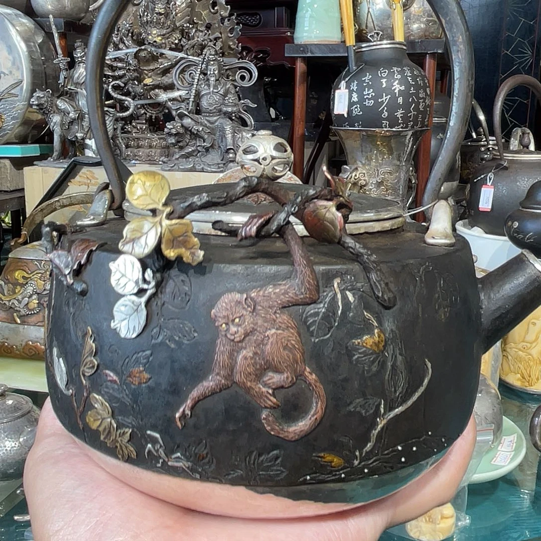 纯银名家作品老银壶