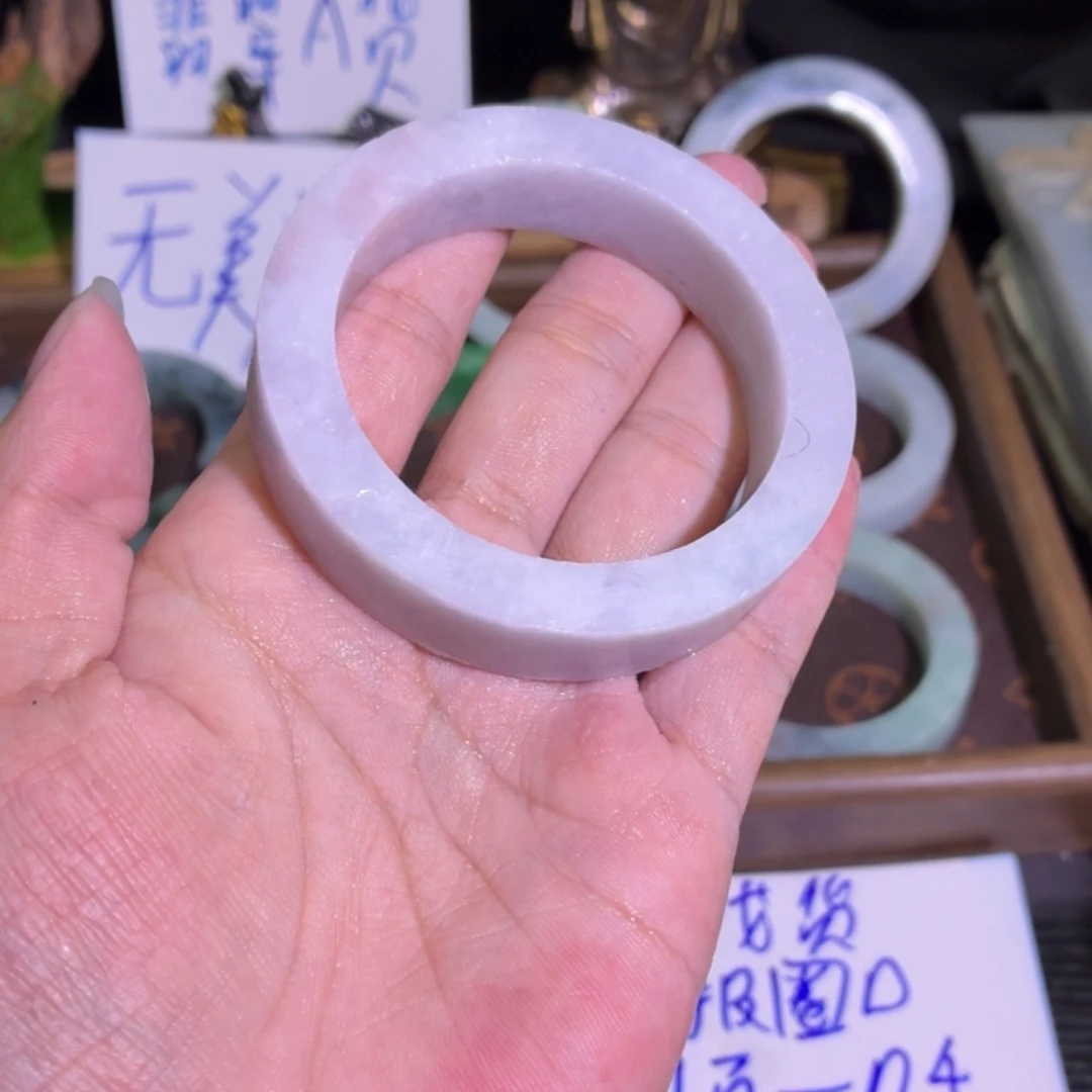 定制翡翠未镶嵌翡翠A货毛胚手镯定制