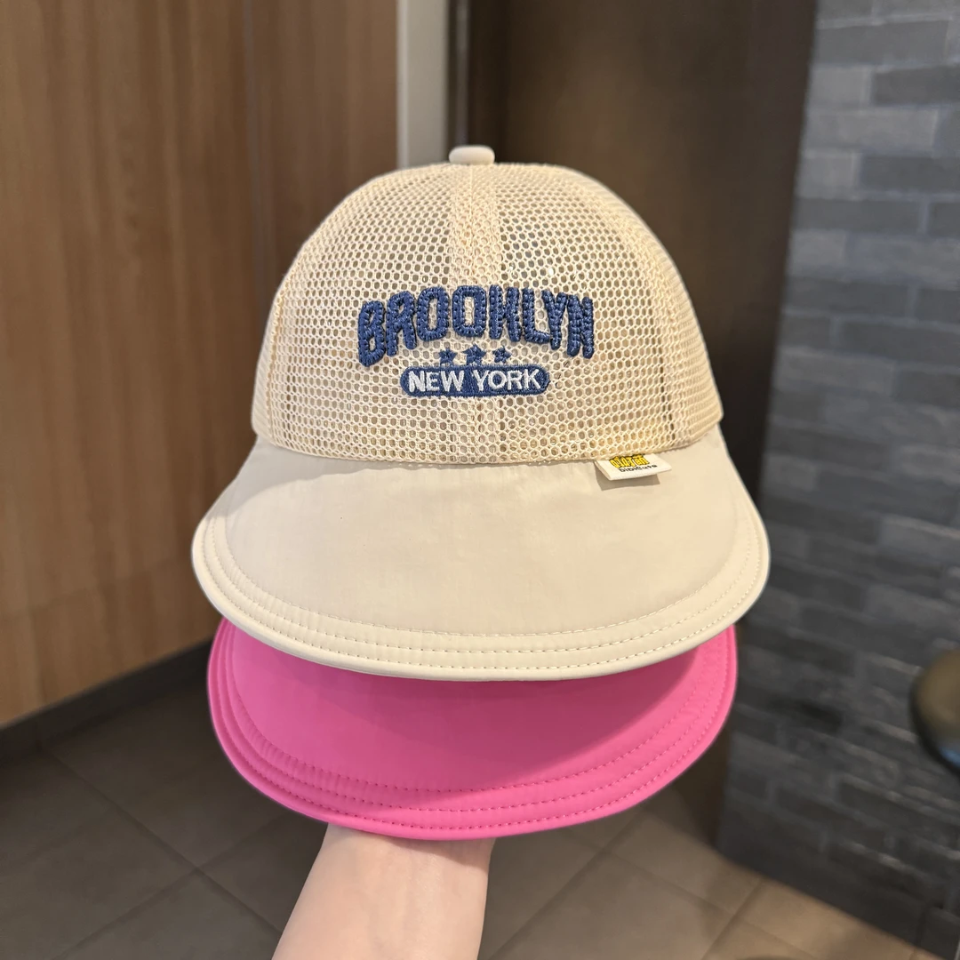 【轻盈一夏】婴儿帽子夏季薄款透气网眼大檐渔夫帽男女宝宝遮阳盆帽