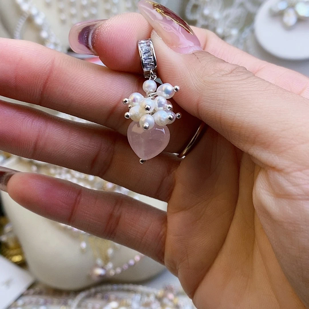 淡水珍珠颈饰银S925镶嵌