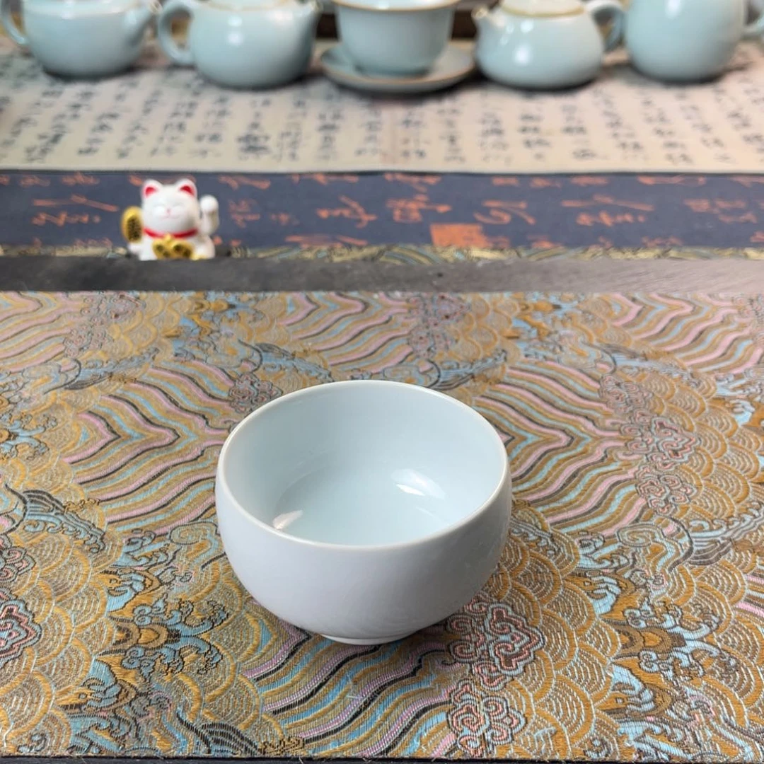 野***哥月白釉全手工主人杯90cc