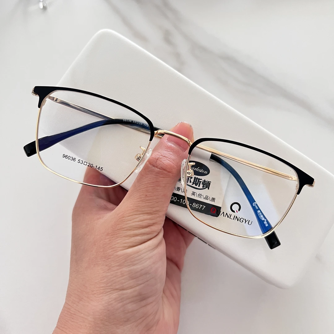 男士近视眼镜可配度数全框黑色防蓝光时尚框镜大框男款近视镜