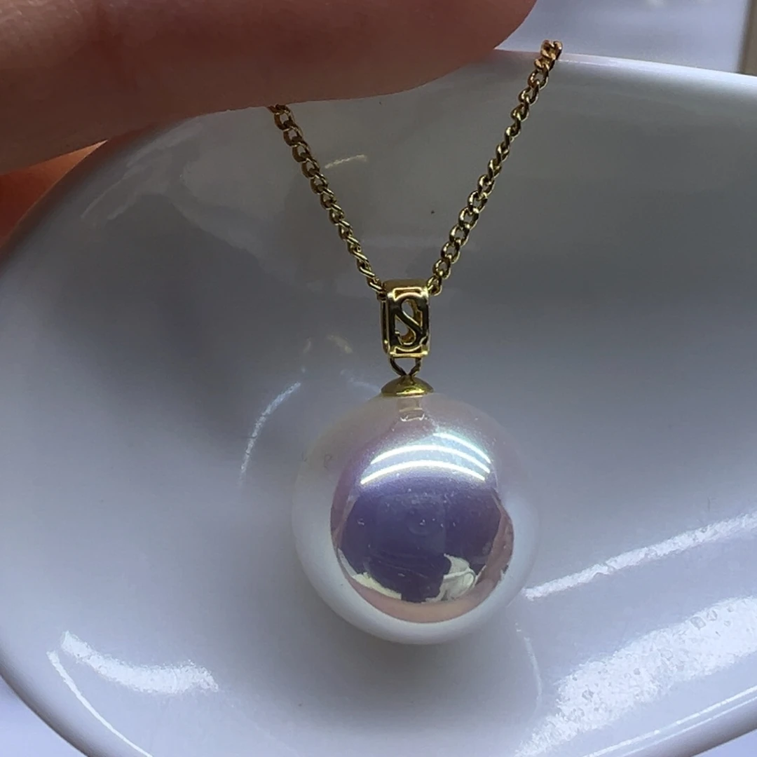 吊坠(赠链)淡水珍珠18K金镶嵌