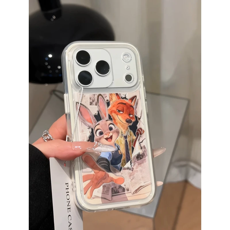 报纸朱迪尼克适用苹果17pro手机壳16promax炫彩果冻防摔小众13/14