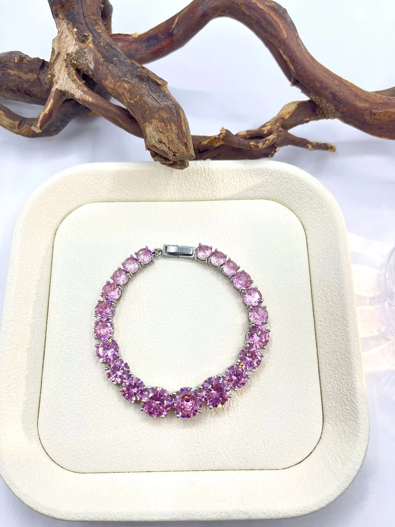 非金属珐琅手链 粉钻绮梦链